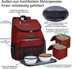 BAGLHER丨Dog Travel Bag, Airline Approved Pet Supplies Backpack, Dog Travel Backpack with 2 Silicone Collapsible Bowls and 2 Food Baskets