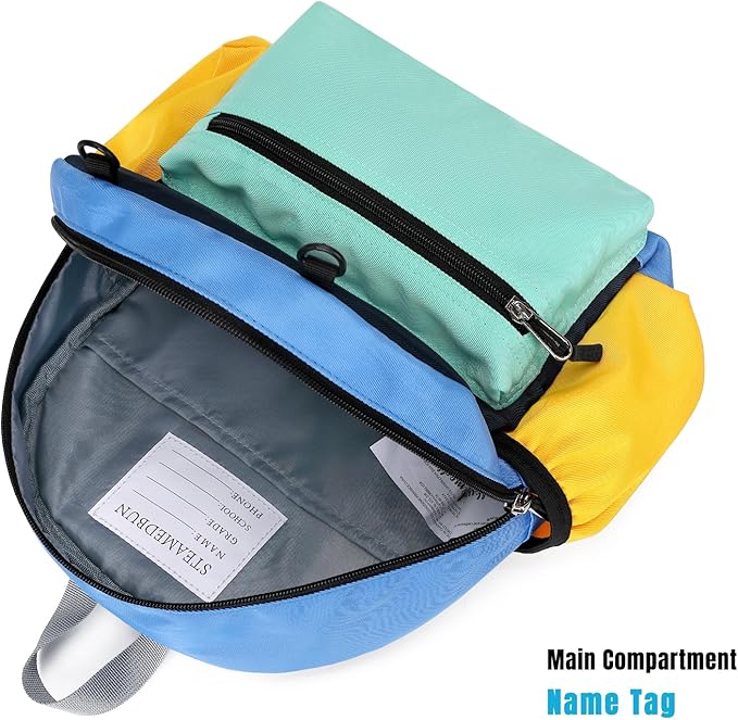 STEAMEDBUN Toddler Backpack for Boys 2-4: Kids Backpack Boys Girls - Preschool Kindergarten Daycare Backpacks - 12 inch