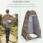 Your Choice Pop Up Privacy Tent, 3.9x3.9x6.2FT Portable Shower Tent for Camping, Waterproof Outdoor Changing Room with Carry Bag for Beach Hiking RV Fishing | Portable, for Camping, Beach, Hiking, with Carry Bag, Quick Setup