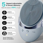 COSLUS FBS01 Face Scrubber Facial Cleansing Brush: 5 Cleansing Modes Silicone Face Wash Scrubber for Men Beard Care, Sensitive Skin - Deep Cleansing & Gentle Exfoliating, Portable for Shower & Travel
