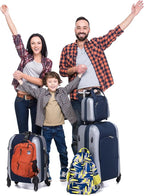 Frienda 4 Pcs Luggage Straps Add a Bag Luggage Connector Straps for Suitcase Travel Accessories Essentials to Connect Two Suitcase Adjustable Belt