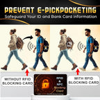 SaiTech IT 10 PK RFID Blocking Cards Protect Your Entire Wallet, Purse, and Cards from NFC Contactless Theft Wallet for Men & Women - Orange Black (10 Pack SL)