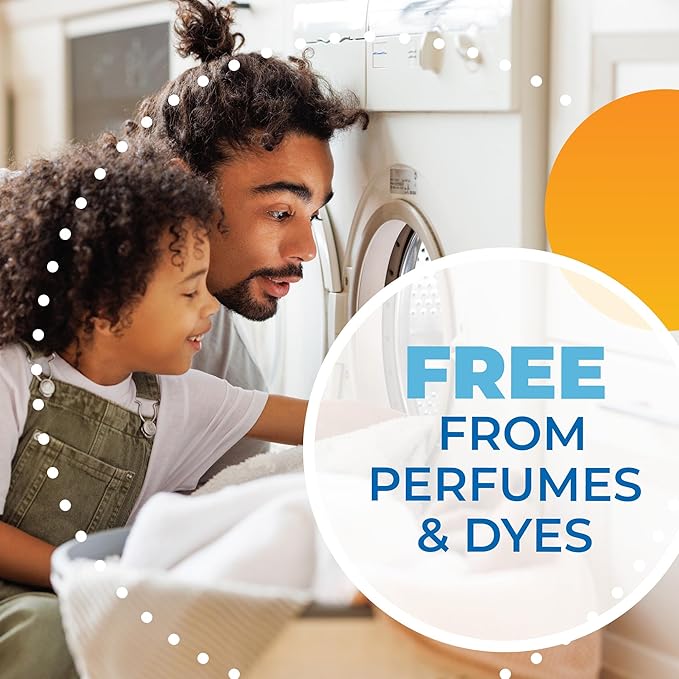 ARM & HAMMER Power Sheets Laundry Detergent, Fragrance Free, No Dyes or Perfumes, Lightweight and Travel-Friendly, 35 Count, Up to 70 Small Loads