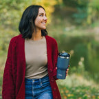 RTIC 30oz Essential Tumbler with Lid, Ceramic Lined, Insulated, Stainless Steel, Metal, Double Wall Vacuum-Insulation, Travel Cup for Iced Coffee, Tea, Hot and Cold Drink, Trailblazer