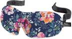 Bucky 40 Blinks No Pressure Eye Mask for Travel & Sleep, Midnight Floral, One Size