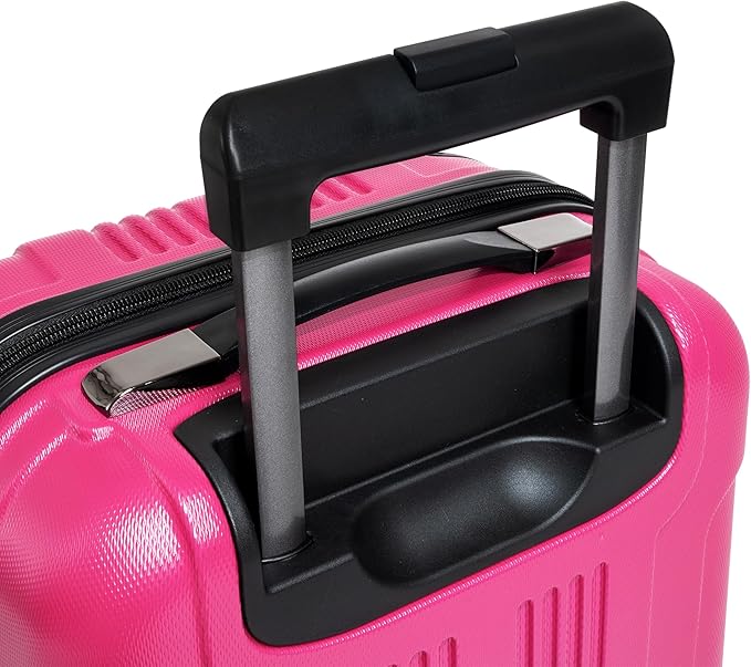 Kenneth Cole REACTION Out of Bounds Lightweight Hardshell 4-Wheel Spinner Luggage, Magenta, 28-Inch Checked