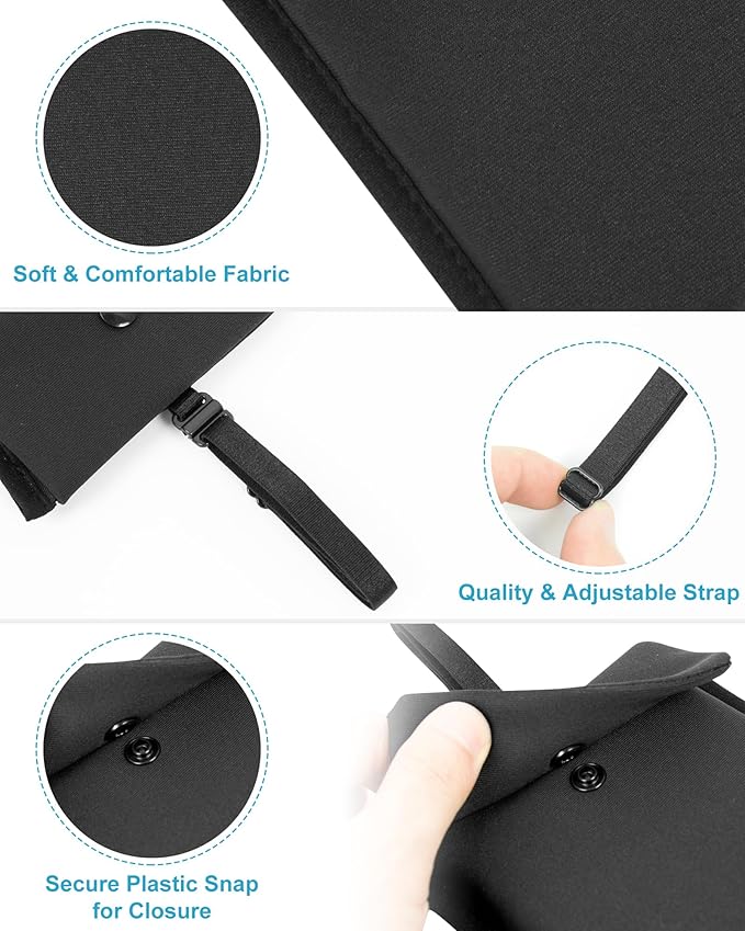 RFID-Blocking Travel Bra Wallet, Hidden Money Pouch with Adjustable Elastic Strap, Ideal Secret Pocket Protect Your Credit Cards Cash Valuables