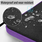Hseok Laptop Shoulder Bag 13-14 inch Shockproof Water-Resistant HandBag with Small Case Compatible with MacBook Pro/Neo 14" M5/M4/M3/M2/M1, Mac Air/Pro 13.3", XPS 13/14, Most 13"-14" PC,Black-purple