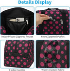 Apenze Small Gym Bag 14 inch lightweight Carry On Mini Duffel Bag for Travel Sport - Polka Dot Pink