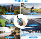 Walkie Talkies,MOICO Long Range Walkie Talkies for Adults Two-Way Radios with 22 Channels FRS VOX Scan LCD Display with LED Flashlight for Field, Survival Biking Hiking Camping 2 Pack (Blue)