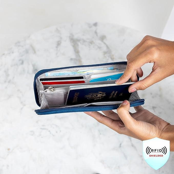 Travelon RFID Blocking Single Zip Wallet