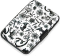 Mayski Credit Card Holder, RFID Blocking, Aluminum Alloy Hard Case, Small Mini Business Metal Wallet for Women Men, Bat