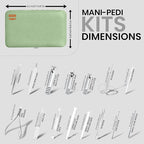 Utopia Care - Manicure Kit for Women and Men, Manicure Set with Nail Clippers or Nail Kit Includes Fingernail & Toenail Clippers,15-Pcs Pedicure Kit Stocking Stuffers with Travel Case - Green