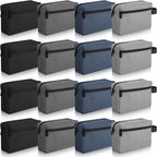 Paterr 16 Pcs Travel Toiletry Bag for Women Men Large Water Resistant Shaving Bag Hanging Cosmetic Bag with Handle and Divider Storage Travel Pouch Case for Cosmetics Toiletries Accessories, 4 Colors