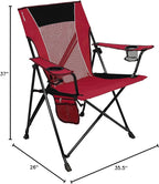 Kijaro Dual Lock Portable Camping Chairs - Versatile Folding Chair, Sports Chair, Outdoor Chair & Lawn Chair - Dual Lock Feature Red Rock Canyon