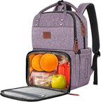 MATEIN Laptop Backpack with Lunch Box, Insulated Women Backpacks with Cooler Compartment, Fits 15.6 inch Laptop Water Resistent Tote Food Bag for College Beach Camping Picnics Hiking
