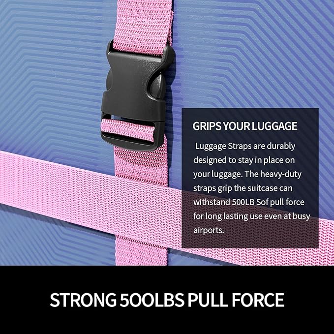 Luggage Straps 2-80Pink