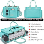 ZHMO Canvas Tote Bag for Women,Women's Bags Crossbody Bags Work Laptop Tote Bag Large Handbags Purse for Travel Nurse Teacher