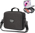 Luxtude Electronic Organizer Travel Case Large, Hard Case for Electronics with Shoulder Strap, Fits for iPad (Up to 11’’), Tech Gifts