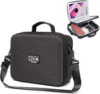 Luxtude Electronic Organizer Travel Case Large, Hard Case for Electronics with Shoulder Strap, Fits for iPad (Up to 11’’), Tech Gifts