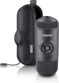 Wacaco Nanopresso Portable Espresso Maker bundled with Nanopresso Protective Case, Upgrade Version of Minipresso, 18 Bar Pressure, Extra Small Travel Coffee Maker, Manually Operated