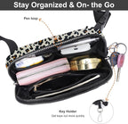 Mini Belt Bag for Women, RFID Small Fanny Pack, Womens Fashion Waist Packs with Extender Strap, Crossbody Bum Bags