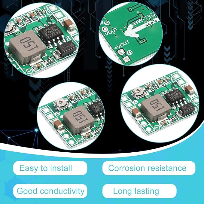 EBOOT 24 Pack MP1584EN DC-DC Buck Converter Adjustable Power Module 24V to 12V 9V 5V 3V