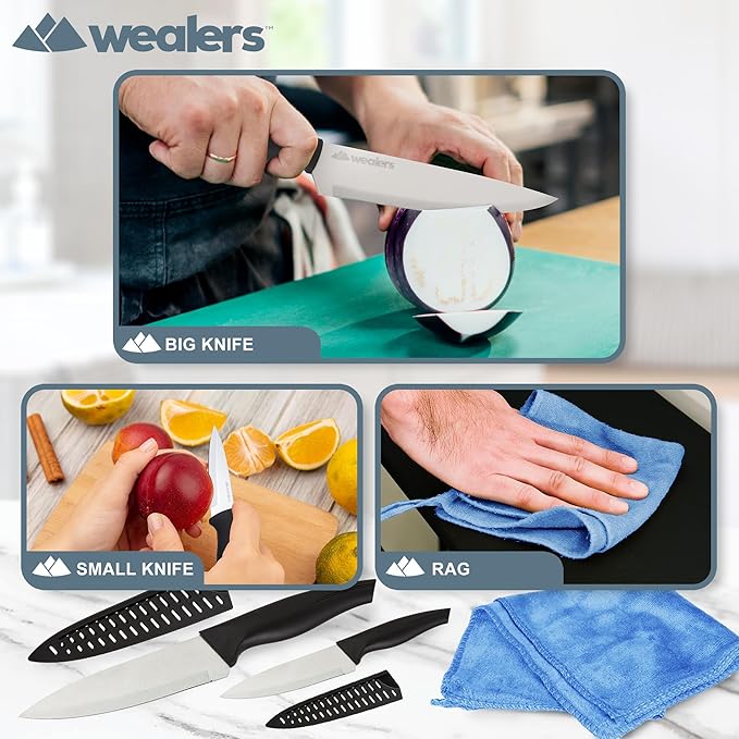 Wealers Camp Kitchen Cooking Utensil Set Travel Organizer Grill Accessories Portable Compact Gear for Backpacking BBQ Camping Hiking Travel Cookware Kit Water Resistant Case