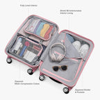 Traveler's Choice Pagosa Hardshell Expandable Luggage with Spinner Wheels, Pink, 30-Inch Large