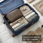 Elviros Toiletry Bag for Men, Large Travel Shaving Dopp Kit Water-resistant Bathroom Toiletries Organizer PU Leather Cosmetic Bags Fathers Day Gift (Medium, Chocolate)