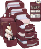 10 Set Packing Cubes for Travel, Gifts for Women Mom,Anti-Tearing Suitcase Organizer,OlarHike Vacation Essentials & Accessories for Cruise Ship