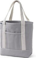 Lands' End Open Top Canvas Tote Bag