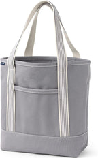 Lands' End Open Top Canvas Tote Bag