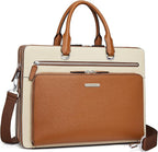 BOSTANTEN Briefcases for Men Messenger Bag Genuine Leather Laptop Bag 15.6 inch Office Work Tote for Buisness Travel