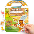 Reusable Sticker Books for Toddlers 1-3, Stickers for Toddlers 2-4 Years - Stickers for Kids Airplane Toys for Toddler 1-3, Toddler Travel Toys - Reusable Sticker Book Birthday Gifts for Boys Girls