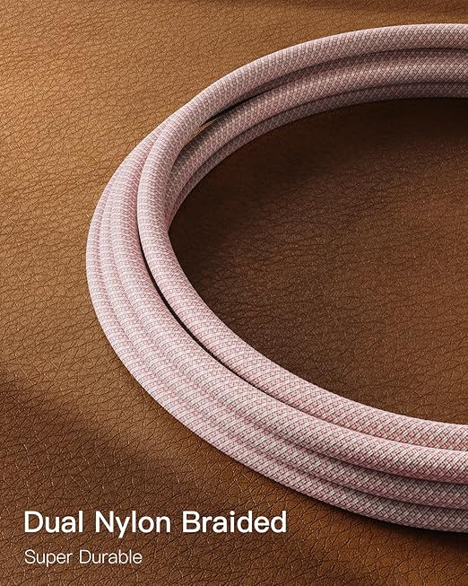 CONMDEX USB C Cable 10Gbps [3ft, 2-Pack] USB 3.1 Gen 2 USB-A to USB-C Android Auto/Carplay Cable, 3A Fast Charging Type C Data Transfer Cord for iPhone 17 16 Pro Max Samsung Galaxy S25, Pink