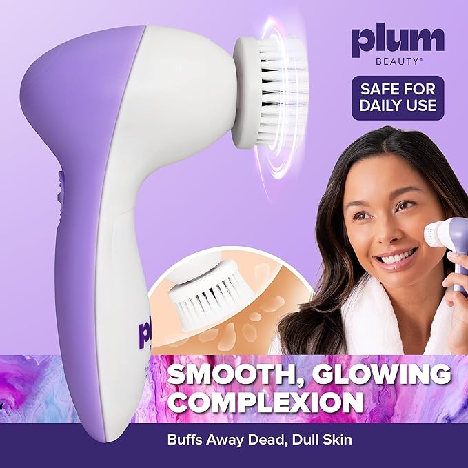 Plum Beauty Perfecting Facial Mask, Reusable up to 20 Times Silicone Face Mask for Skincare Routine, Facial Wrap for Serum and Cream Application, Face Mask Cover with Ear Loops