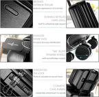 22 Inch Carry On Luggage 22x14x9 Airline Approved, Carry On Suitcase with Wheels, Hard-shell Carry-on Luggage, Durable Luggage Carry On, Jet Black Small Suitcase with Cosmetic Carry On Bag