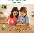 Skillmatics Aqua Puffs - 3D Art Kit, Animals, Mess-Free Paint by Number Craft for Kids, DIY Color Activity, Screen-Free Entertainment, Travel & Creative Gift for Girls & Boys Ages 4, 5, 6, 7, 8, 9, 10