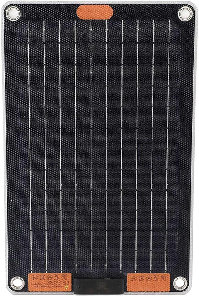 30W Solar Panel Charger with USB C Outputs(5V/3A) for Phone Electronics