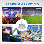 USPECLARE Clear Bag for Stadium Events,Transparent Bag for Work Sports Games Concerts Travel Gym