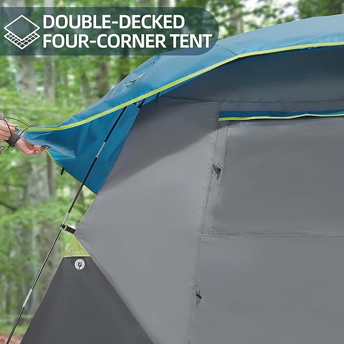 CAMEL CROWN Tents for Camping 4/8 Person Waterproof Tent Quick Setup Folding Outdoor Backpacking Tents Family Hiking