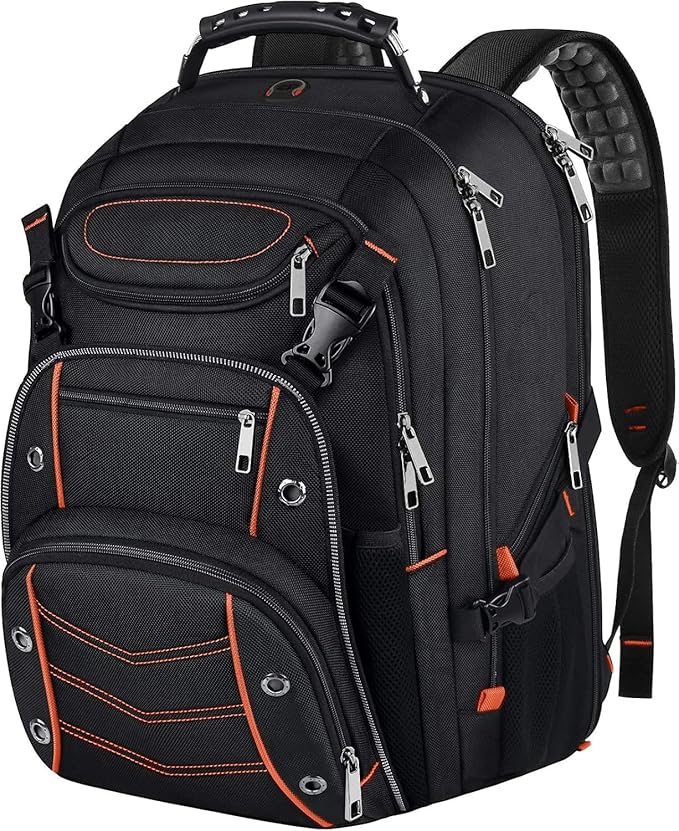 VECKUSON 18.4 Laptop Backpack for Men, 55L Extra Large Gaming Laptops Backpack,TSA Friendly Flight Approved and RFID Anti-Theft Pocket