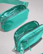 YOSHUYUKI Waist Belt Bag for Women Lulu Dupes Mini Small Crossbody Purse Sling Cute Fashion Waterproof Fanny Pack Over The Shoulder Bags Fashionable Travel Running Belt Pouch Bum Bag Peppermint Green