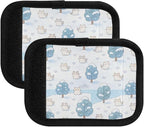 Snowy Kitten Cuddle Stretchy Wraps Luggage Tags Handle Grip Luggage Identifier for Airport Travel Bag