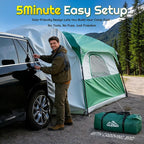 WildFinder SUV Tent for Camping, 10x9ft Large Car Tent with PU3000 Waterproof, Universal Tailgate Tent Compatible with SUV, CUV, Minivan, Easy Setup Standalone Sheller for Outdoor Travel