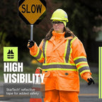 Pioneer Hi Vis Lightweight Waterproof Safety Rain Suit - Reflective Work Rain Gear for Men and Women