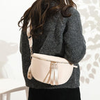 Eslcorri Small Crossbody Sling Bag for Women Trendy - Fanny Packs Leather Chest Belt Bum Bag Anti Theft Purse for Travel