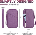 Passport Holder Family, Women Rfid Blocking Passport Wallet, Travel Essentials Premium Wallets, Waterproof Passport Holders Bag for Men Traveling, Travel Document Organizer Credit Cards Case