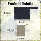 2set Travel Soap Bar Case - 2 Soap Bags & 2 Foaming Nets,Waterproof & Leakproof Soap Bag With Natural Cotton-Linen Soap Foaming Net,Portable Quick-Dry Waterproof Soap Bag for Travel & Camping,Black